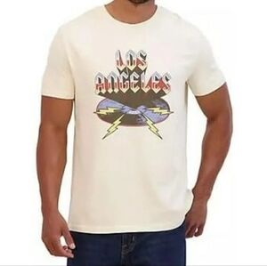 Lucky Brand Los Angeles Graphic Cream T-Shirt Size XXL NWT
